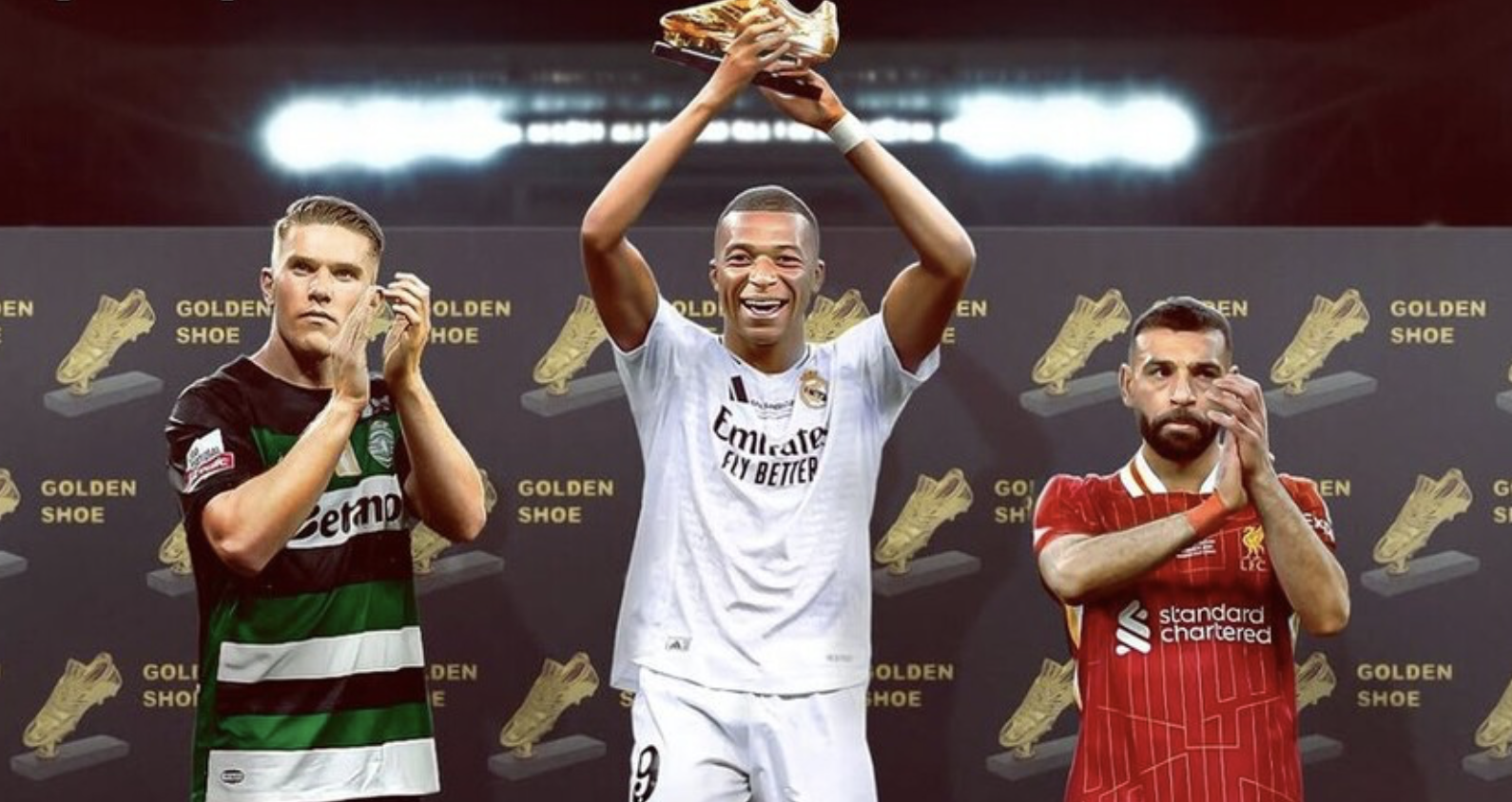 Real Madrid star wins 2025 European Golden Shoe, surpassing Mohamed Salah